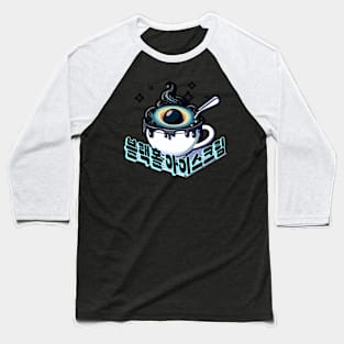 Fantasy Black Hole Ice Cream - Cute aesthetic Korean Style sweets Baseball T-Shirt